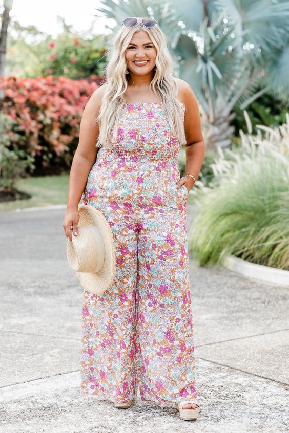 Floral Jumpsuit Perfect for a Baby Shower